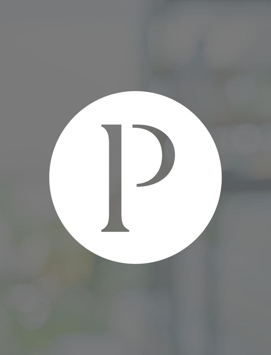 Logo with letter P in circle